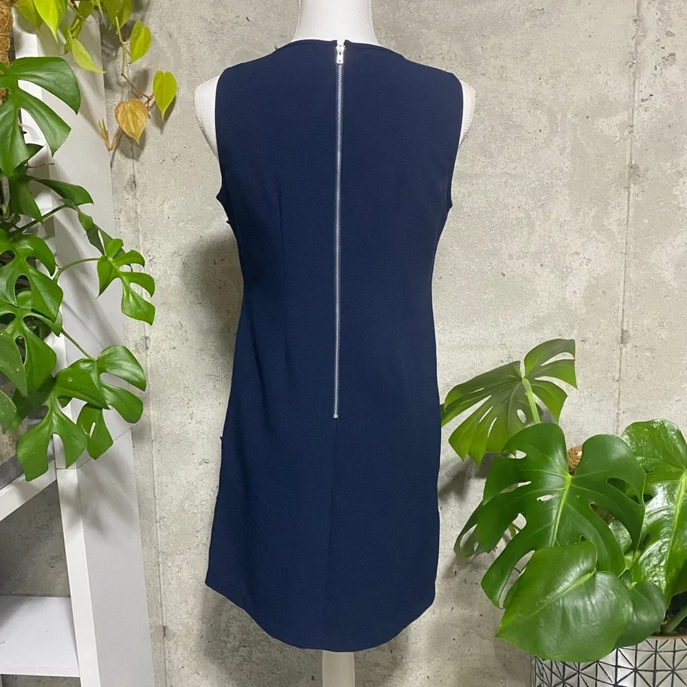 Ezra lace zipper back shift sleeveless dress - Picture 3 of 5